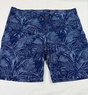 True Nation by DXL Men's Stretch Tropical Palms Drawstring Shorts 46